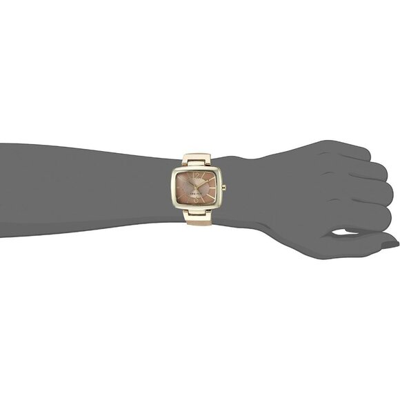 ⭐Women's Polyurethane Beige 36 millimeter  Natural beige dial Gold Strap Watch - Picture 2 of 4